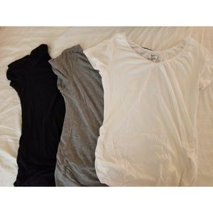 Motherhood maternity nursing tshirt bundle medium